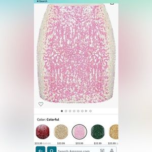 Sequin bodycon skirt NWT bridal sparkles